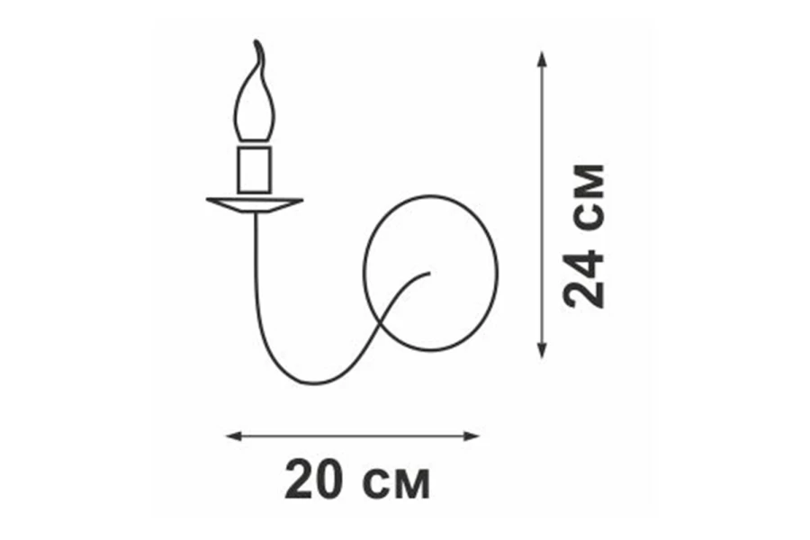 Светильник настенный VITALUCE V3295-7/1A (изображение №2)