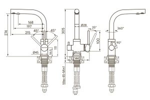 Второе фото. Смеситель для кухни Essen