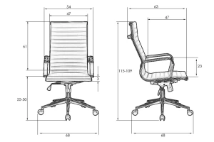 Второе фото. Кресло офисное DOBRIN Clark Simple