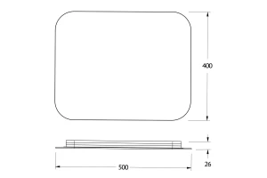Второе фото. Зеркало с LED-подсветкой Opti