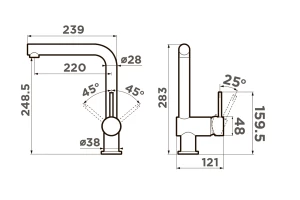 Второе фото. Смеситель OMOIKIRI Tanigawa-BN