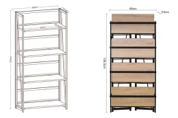 Стеллаж складной BRABIX Loft