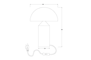 Второе фото. Светильник настольный Eleon