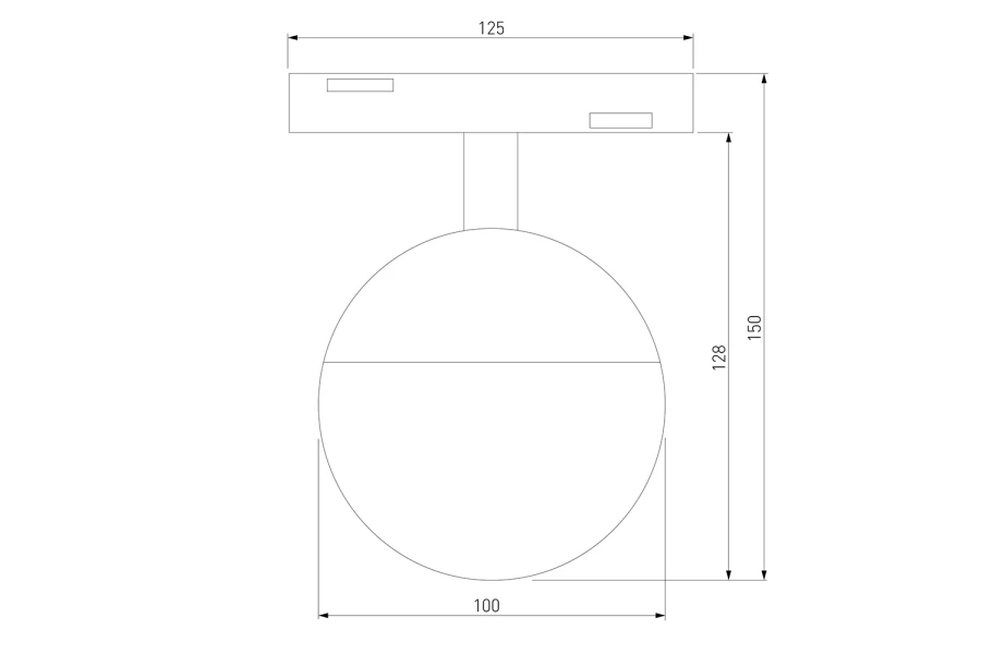 Трековый светильник Slim Magnetic Neid (изображение №9)