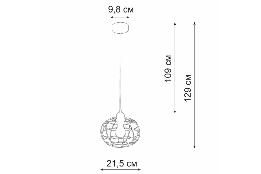 Светильник подвесной V2858-1/1S (изображение №6)