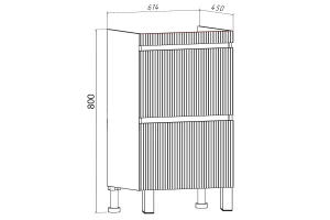 Второе фото. Тумба напольная 2 ящика RUNO Модена