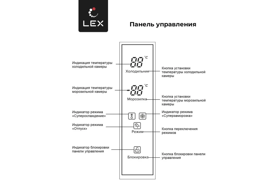 Холодильник LEX LCD505BlOrID (изображение №8)