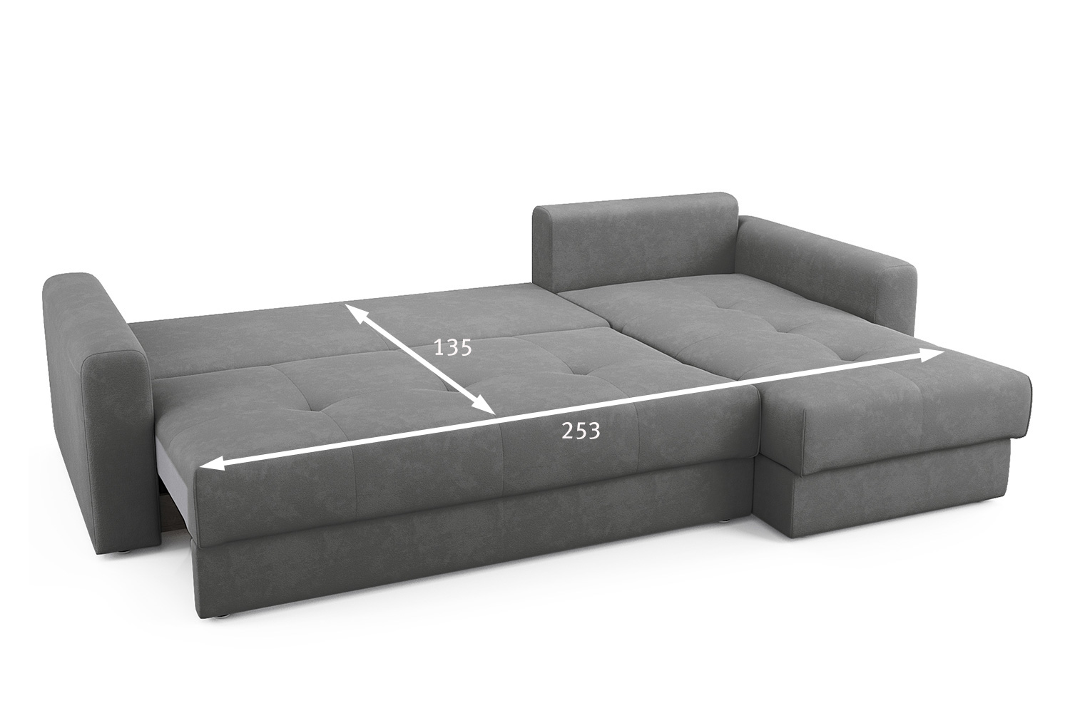 Broyerk 3 pc reversible deals sleeper sectional sofa bed