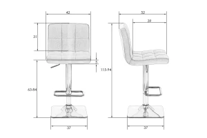 Второе фото. Стул барный DOBRIN Dominic