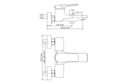 Смеситель для ванны WasserKRAFT Aisch 5501