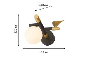 Второе фото. Светильник настенный Sparrow