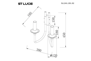 Второе фото. Бра ST LUCE Vetrano
