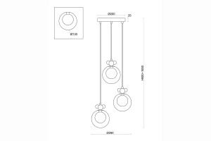 Второе фото. Светильник подвесной FREYA Modern Pitch
