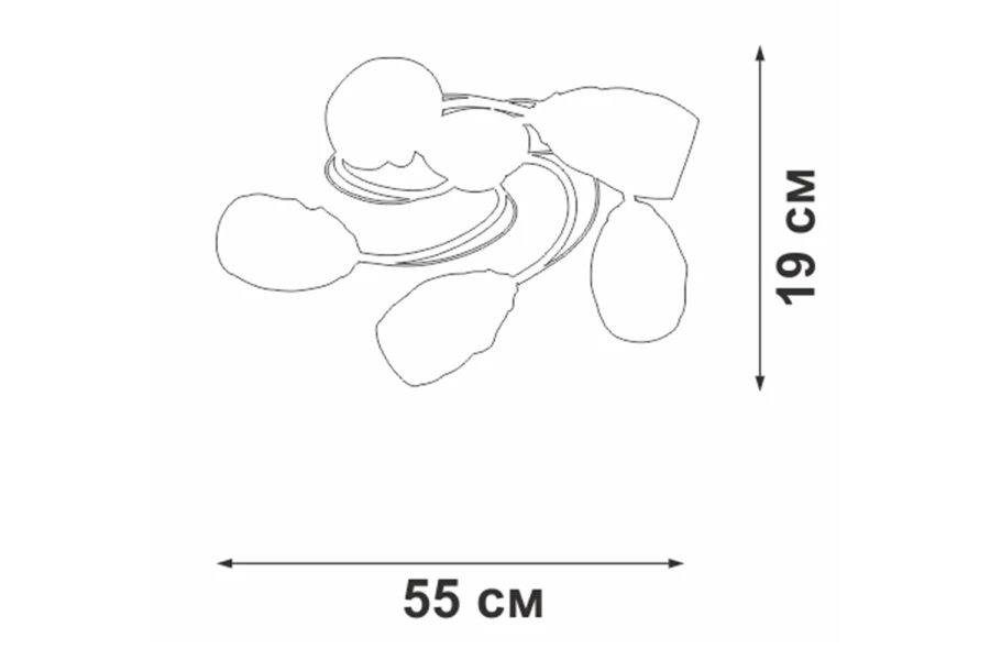 Люстра VITALUCE V4937-1/5PL (изображение №5)