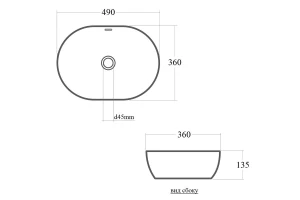 Второе фото. Раковина накладная Oval
