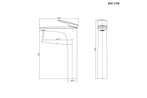 Второе фото. Смеситель для раковины Cube