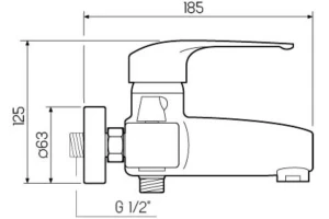 Второе фото. Смеситель для ванны SL50
