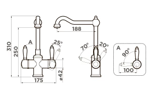 Второе фото. Смеситель OMOIKIRI Tottori-AB