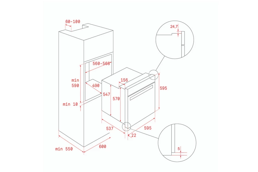 Электрический духовой шкаф Teka HBB 605 (изображение №1)