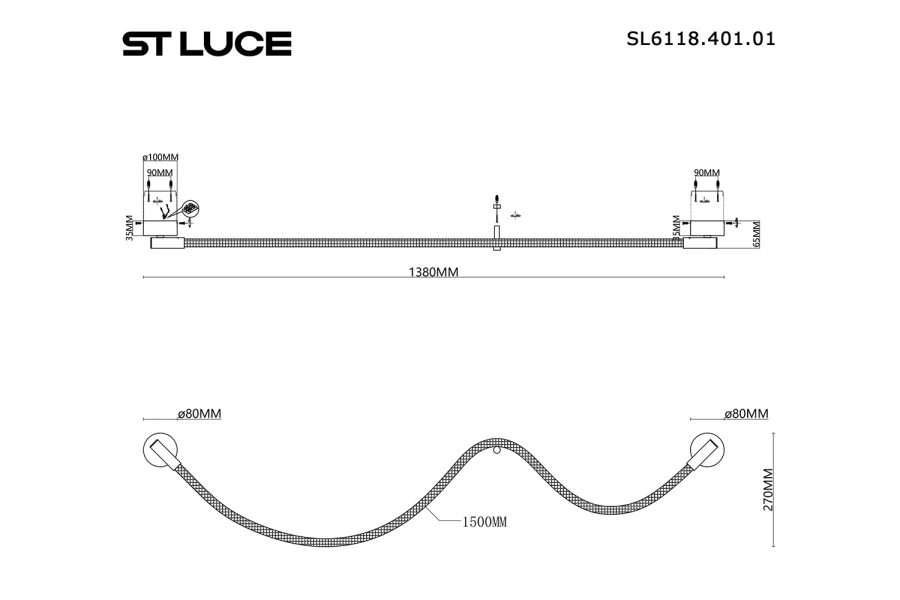 Светильник настенный ST LUCE Marlow (изображение №3)