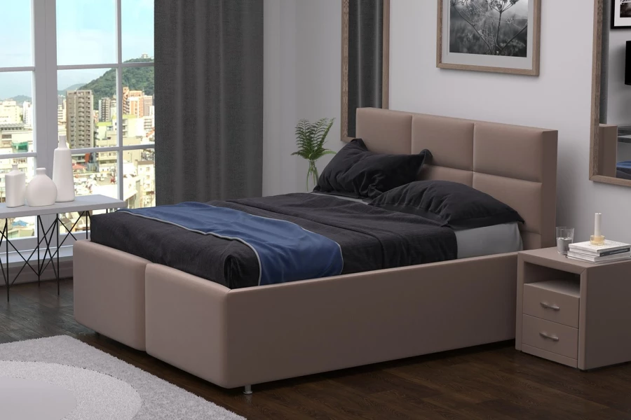 Кровать с подъёмным механизмом Бруно (изображение №1)