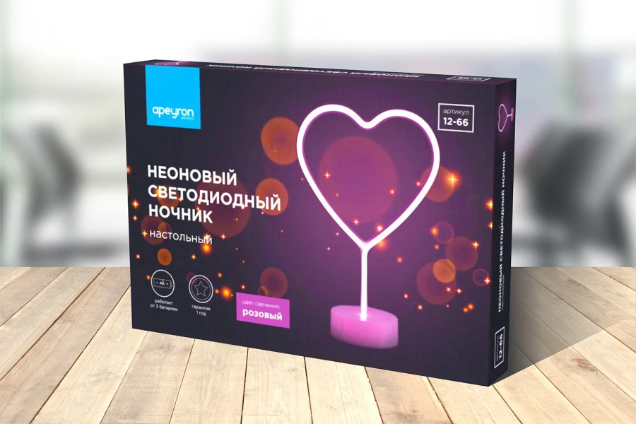Лампа настольная LED Apeyron electrics Сердце (изображение №10)
