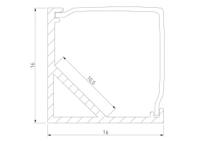 Второе фото. Профиль угловой LL-2-ALP009