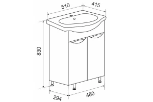 Второе фото. Тумба напольная Милли