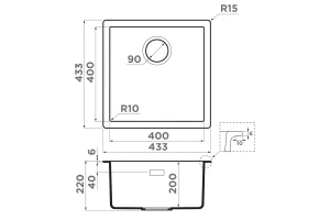 Второе фото. Мойка врезная OMOIKIRI Yamakawa