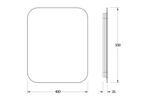 Второе фото. Зеркало с LED-подсветкой Opti