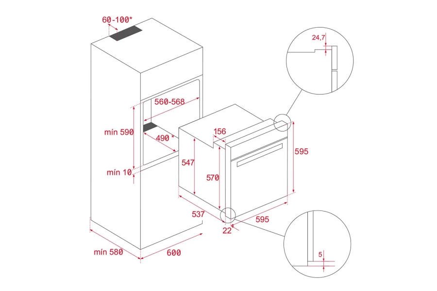 Электрический духовой шкаф Teka Urban HLB 8600 (изображение №7)