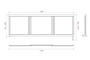 Второе фото. Экран под ванну ONIKA Одио