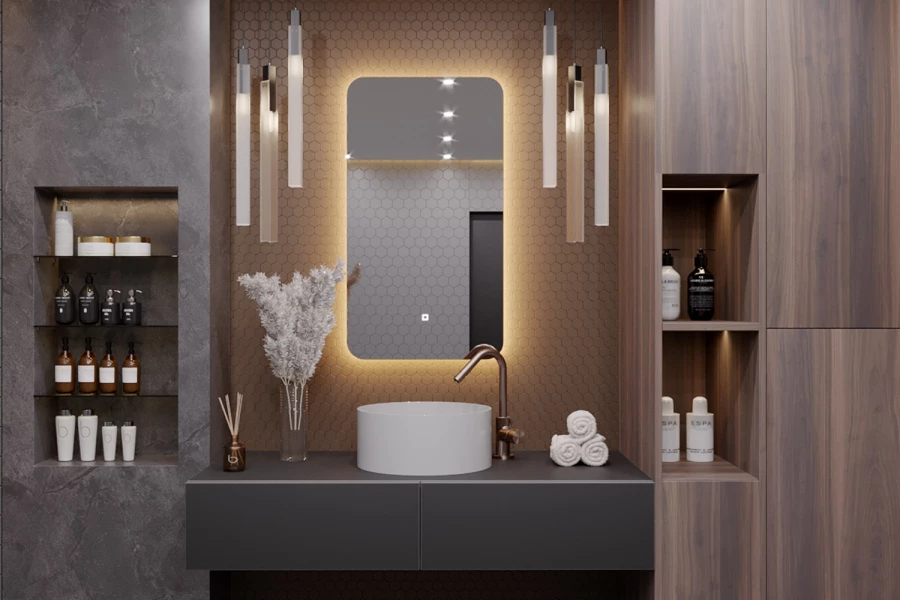 Зеркало с LED-подсветкой Палантин (изображение №3)