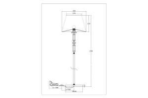 Второе фото. Торшер MAYTONI MOD018FL