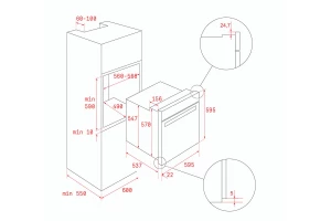 Духовой шкаф teka hsb 610 bk black