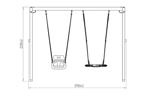 Второе фото. Уличные качели Р911