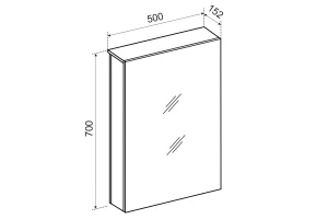 Второе фото. Зеркальный шкаф Вэла