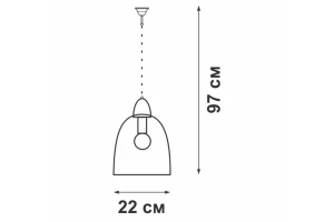 Второе фото. Люстра VITALUCE V4531-1/1S