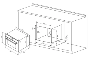 Второе фото. Электрический духовой шкаф KROE055