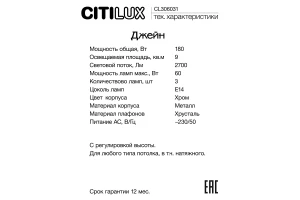 Второе фото. Светильник подвесной Джейн