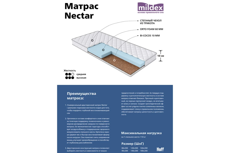 Матрас MILDEX Nectar (изображение №3)