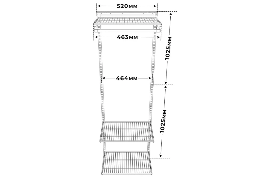 Гардеробная система  ТИТАН-GS 463х350S 74012127 (изображение №5)