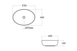 Второе фото. Раковина накладная Oval