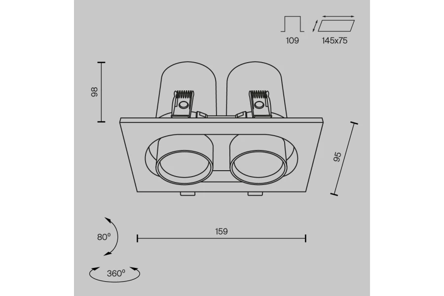 Светильник встраиваемый Downlight Hidden (изображение №9)