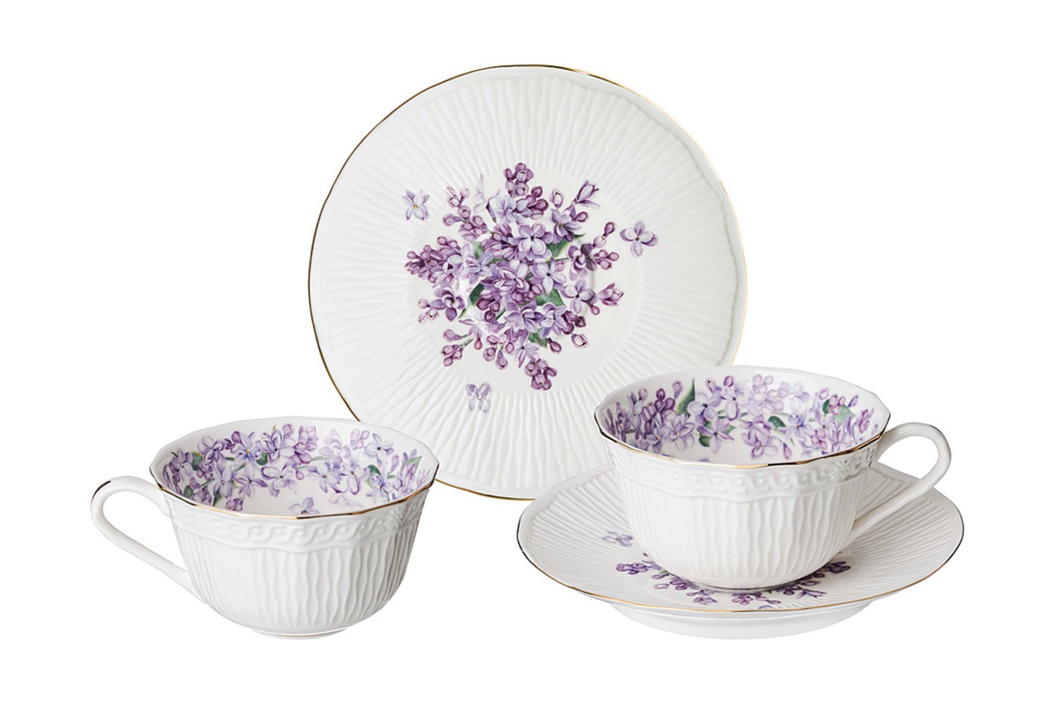 Чайный набор на 2 персоны Lefard Lilac