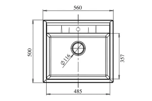 Второе фото. Мойка врезная GRANFEST Quadro