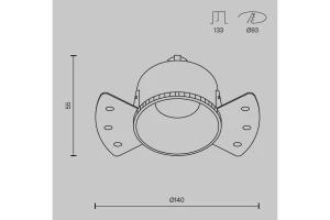 Второе фото. Светильник встраиваемый Downlight Share
