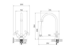 Второе фото. Смеситель для кухни IDDIS Jeals