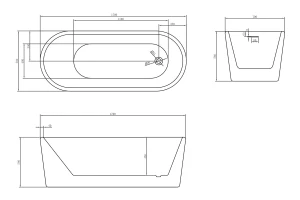 Второе фото. Ванна отдельностоящая AB9272-1.7