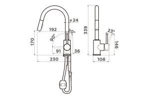 Второе фото. Смеситель OMOIKIRI Shinagawa